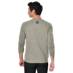 Sweat homme col rond avec lettres en feutrine devant Murray