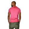 T-shirt homme col rond coupe droite effet usé print devant Force