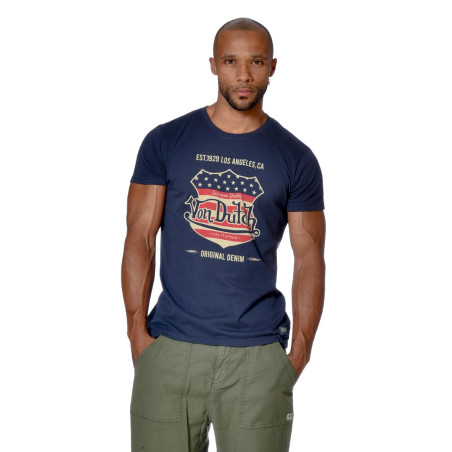 T-shirt homme col rond coupe droite imprimé devant Suprem