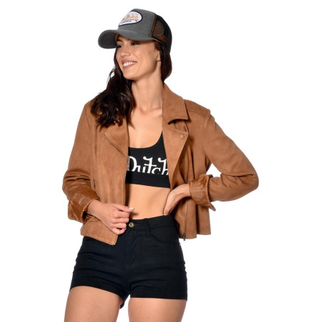 Veste femme effet Daim Rock