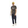 T-shirt homme col rond en coton organic avec all over Aaron