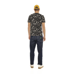 T-shirt homme col rond en coton organic avec all over Aaron