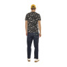 T-shirt homme col rond en coton organic avec all over Aaron