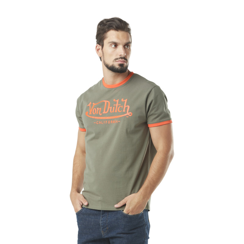 T-shit homme homme stretch en col rond en contraste Blast