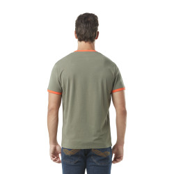T-shit homme homme stretch en col rond en contraste Blast