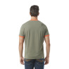 T-shit homme homme stretch en col rond en contraste Blast