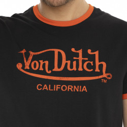 T-shirt homme col rond en coton organic stretch et bord côte Blast