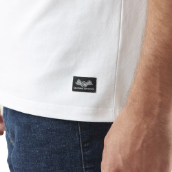 T-shit homme stretch en col V en contraste Blast