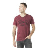 T-shirt homme col v avec traitement en coton Ron
