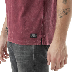 T-shirt homme col v avec traitement en coton Ron