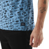 T-shirt homme col v imprimé en coton Tyron