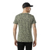 T-shirt homme col v imprimé en coton Tyron