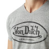T-shirt homme col v avec logo neppy fluo en coton Tyron T-shirt homme col v avec logo neppy fluo en coton Tyron