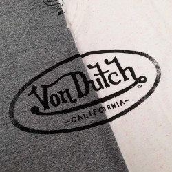 T-shirt homme col v avec logo neppy fluo en coton Tyron