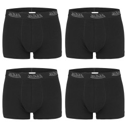Lot de 4 Boxers Noirs Homme en Coton