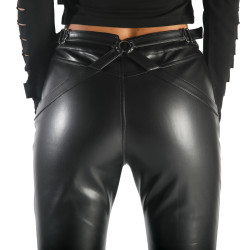 Legging femme simili cuir femme