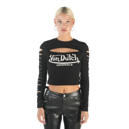 Tshirt femme à manche longue col rond Alex