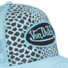 Casquette trucker léopard filet avec écusson Casquette trucker léopard filet avec écusson