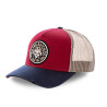 Casquette baseball filet Biker Rouge