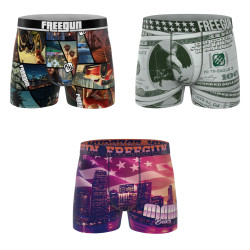 Lot de 3 boxers homme Garantie 2 ans This is America
