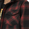 Sur Chemise homme en flanelle à carreaux et capuche détachable Howard Sur Chemise homme en flanelle à carreaux et capuche détachable Howard