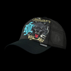 Casquette trucker imprimée avec filet Chained Wolf
