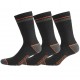 Lot de 3 Paires de Chaussettes hautes de travail DEK