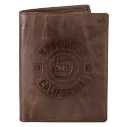 Portefeuille en cuir de chèvre véritable 13.5x10.5cm