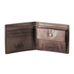 Portefeuille en cuir véritable Von Dutch Kart 9x11 cm