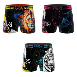 Lot de 3 boxers homme collection Pop Art Animals