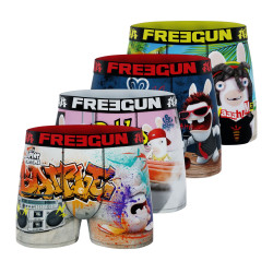 Lot de 4 boxers homme Lapins Crétins