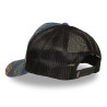 Casquette trucker filet effet denim patch brodé Cafe dust