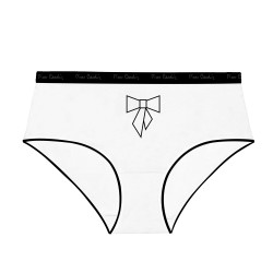 Lot de 3 culottes femme  en coton uni imprimé ceinture fine 2cm Pck25