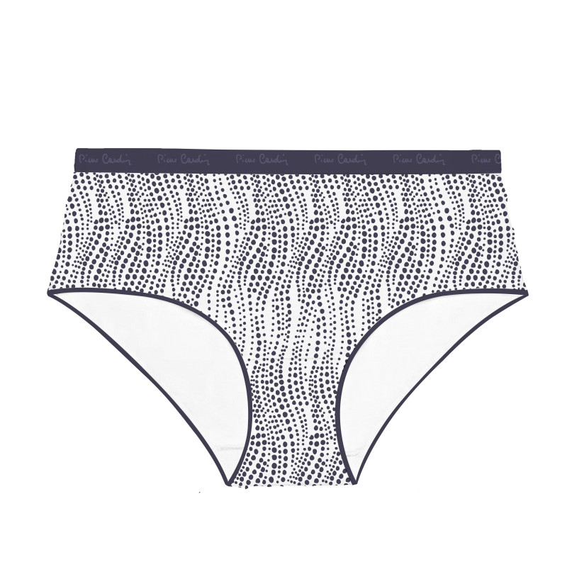 Lot de 3 culottes femme  en coton uni imprimé ceinture fine 2cm Pck29