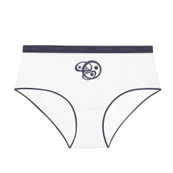 Lot de 3 culottes femme  en coton uni imprimé ceinture fine 2cm Pck29