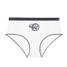 Lot de 3 culottes femme  en coton uni imprimé ceinture fine 2cm Pck29