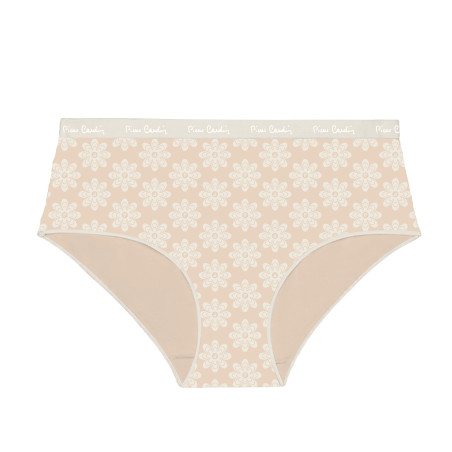 Lot de 3 culottes femme  en coton uni imprimé ceinture fine 2cm Pck49