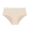 Lot de 3 culottes femme  en coton uni imprimé ceinture fine 2cm Pck49