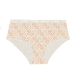 Lot de 3 culottes femme  en coton uni imprimé ceinture fine 2cm Pck49