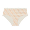 Lot de 3 culottes femme  en coton uni imprimé ceinture fine 2cm Pck49