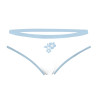 Lot de 3 slips femme  en coton uni et imprimé ceinture fine 2cm Pck1