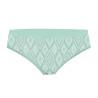 Lot de 3 slips femme  en coton uni et imprimé ceinture fine 2cm Pck12
