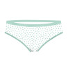 Lot de 3 slips femme  en coton uni et imprimé ceinture fine 2cm Pck12