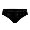 Lot de 3 slips femme  en coton uni et imprimé ceinture fine 2cm Pck6