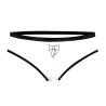 Lot de 3 slips femme  en coton uni et imprimé ceinture fine 2cm Pck6