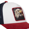 Casquette trucker avec filet bi-matière semi curved animal Eagle