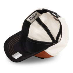 Casquette trucker avec filet bi-matière semi curved animal Lion