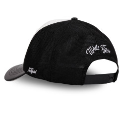 Casquette trucker semi curved avec filet bi-matière  animal White Tig