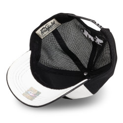 Casquette trucker semi curved avec filet bi-matière  animal White Tig
