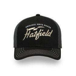 Casquette trucker avec filet semi curved avec broderie Beige Lo